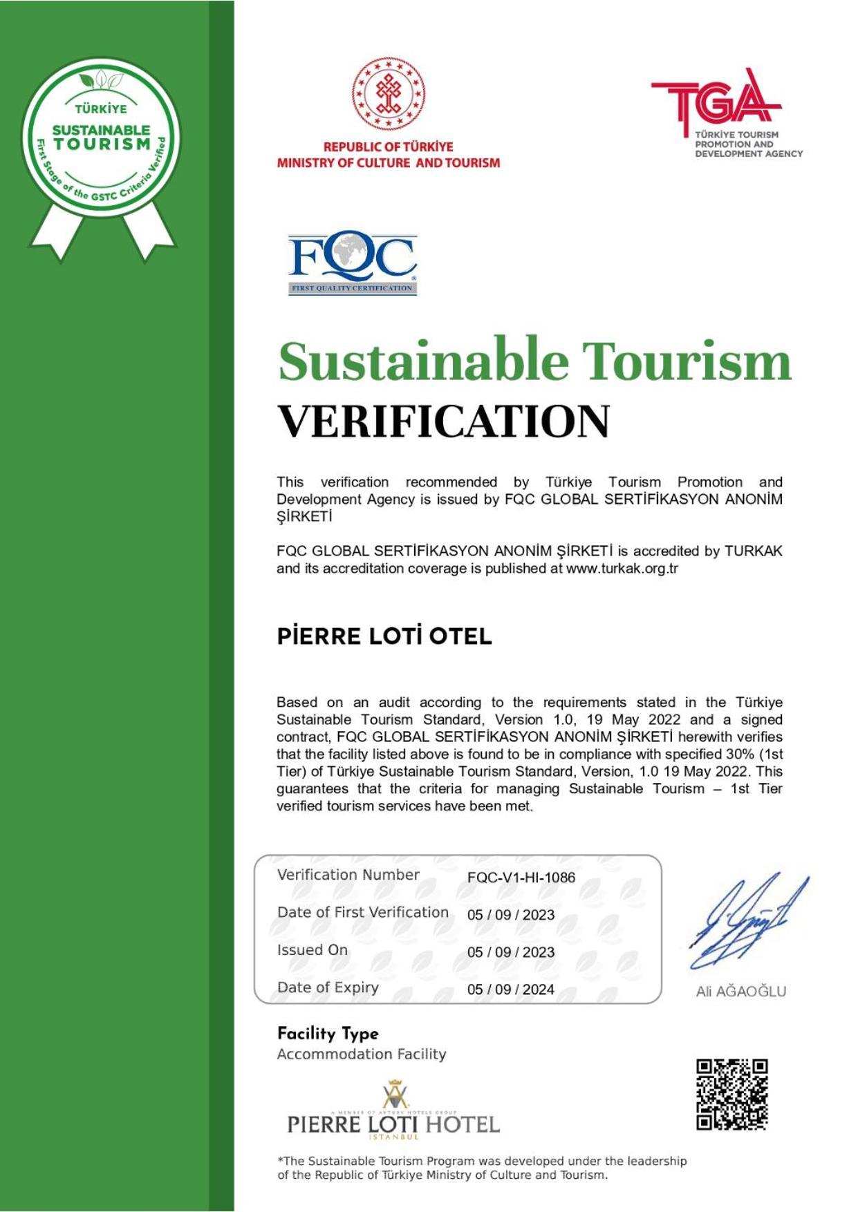Pierre Loti Hotel - Special Category Provincia di Provincia di Istanbul Esterno foto